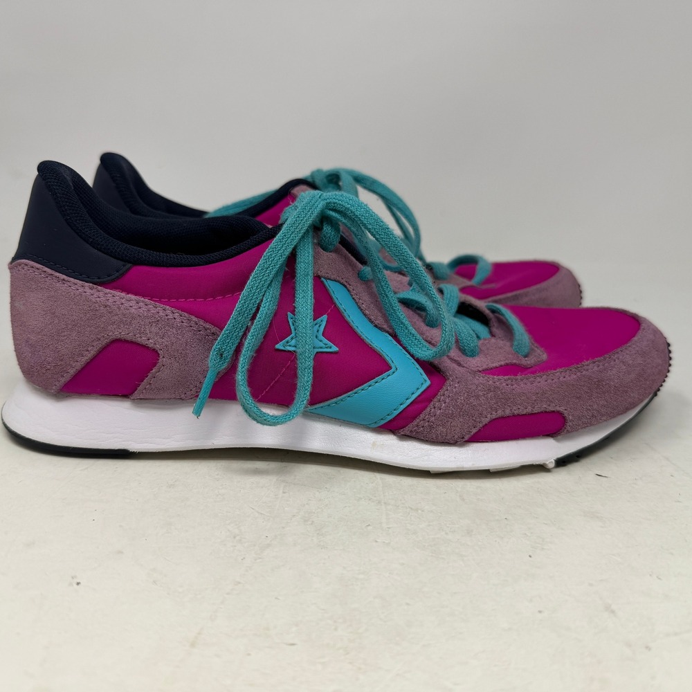 Converse Sneakers Womens 8.5 Auckland Racer Pink Purple Teal 555936C EUC